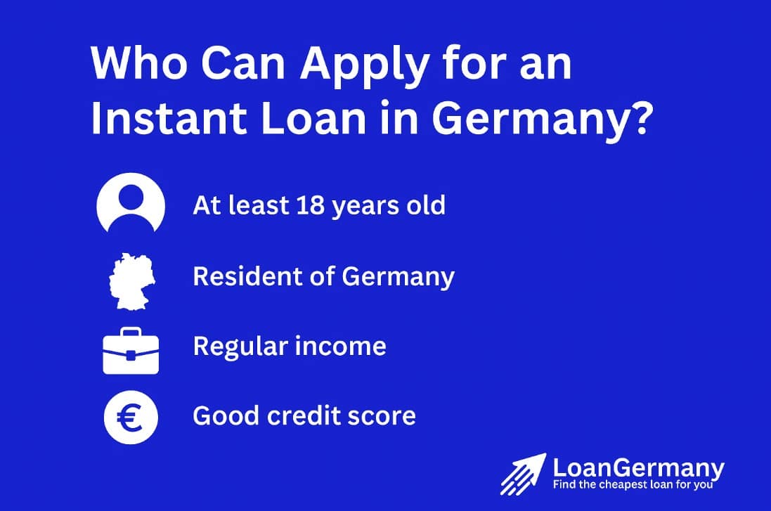 Who can apply for an instant loan in germany